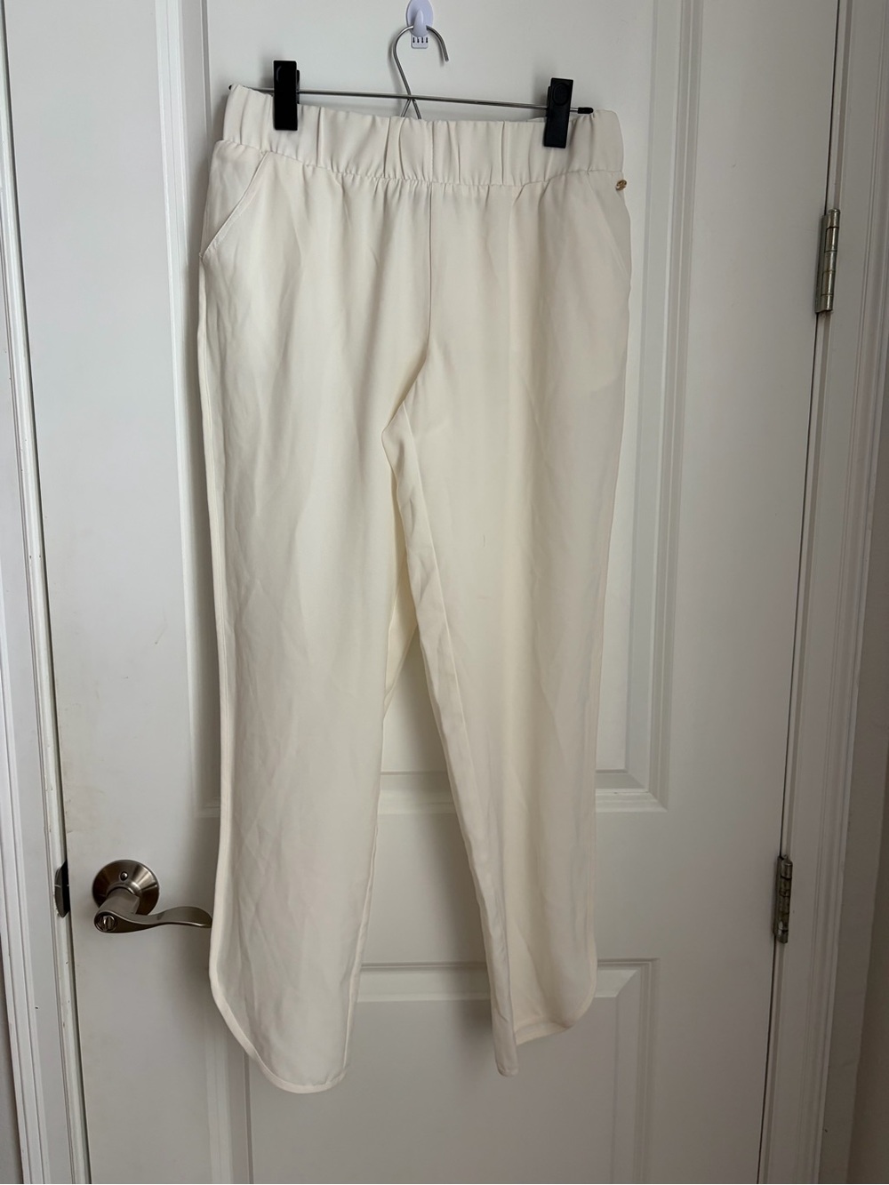 GUESS Ivory Elastic Waist Pants